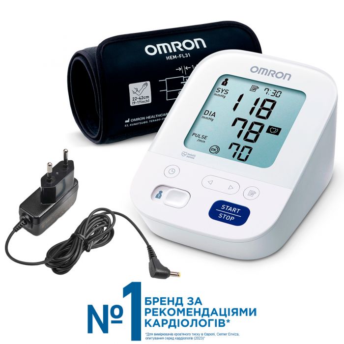 OMRON M3 Comfort з адаптером